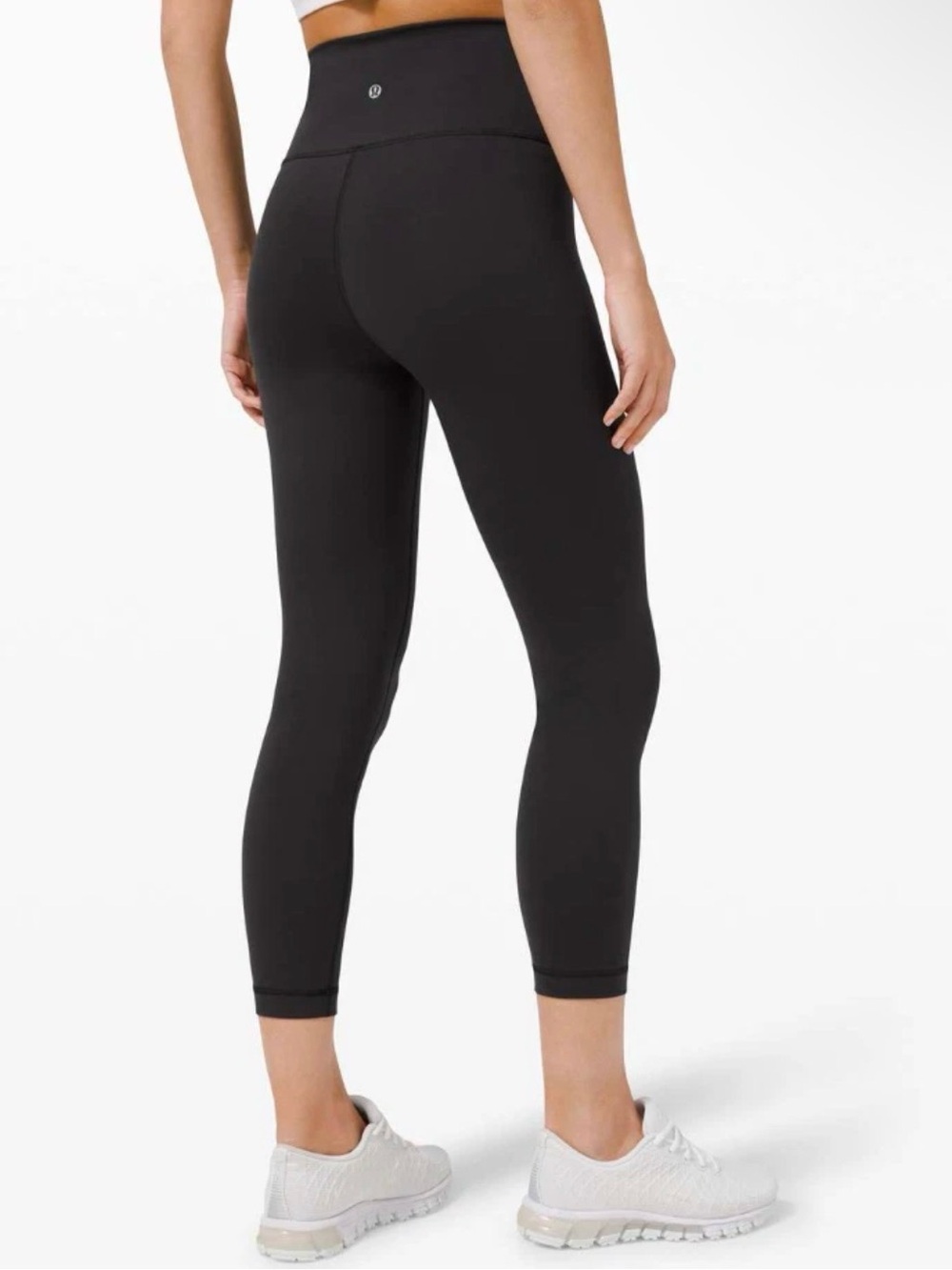 Lululemon Wunder Under High Rise Crop 23” Black Leggings Size 6